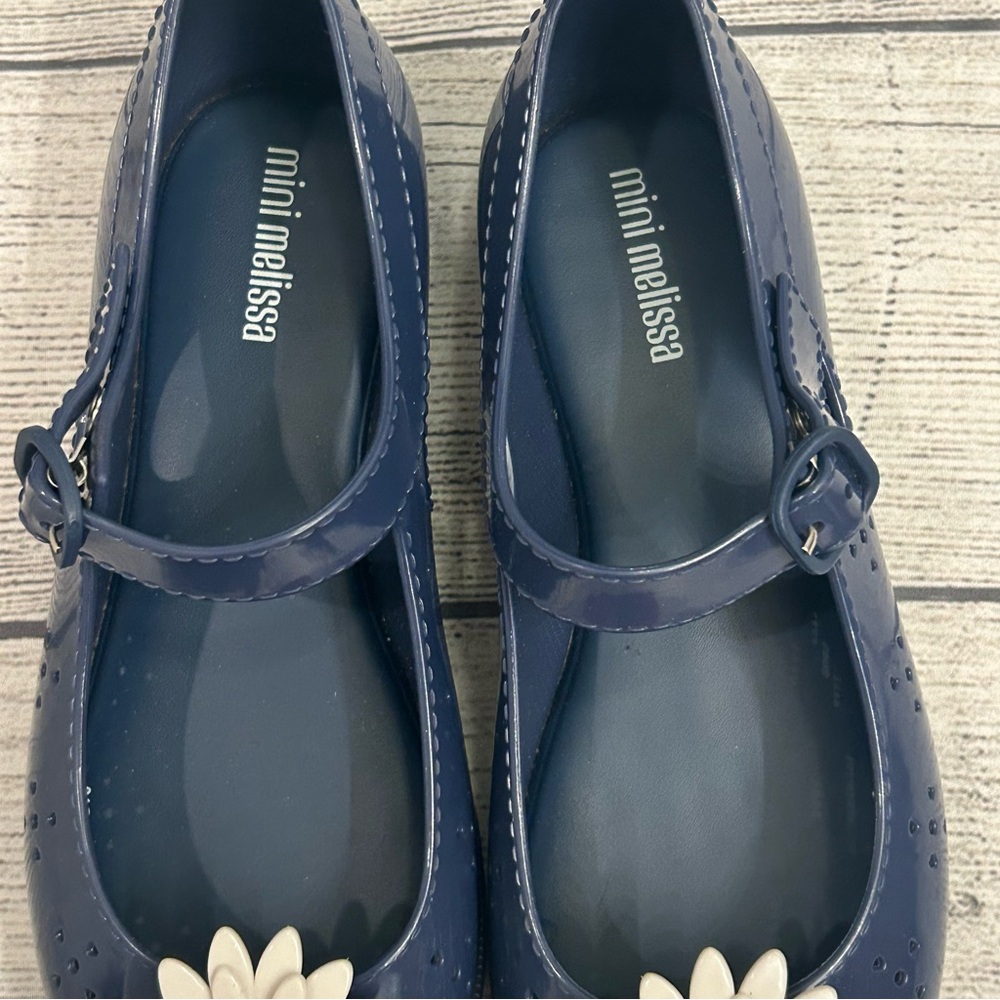 Mini Melissa Com Pochete II Daisy flats size 2 girls - Picture 3 of 8